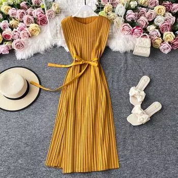 2021 летние новые женские платья One Size чёрный