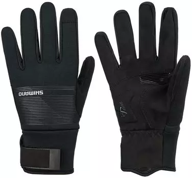 2021 model SHIMANO Cycling Gloves Windbreak Thermal Gloves BLACK Estimated hand circumference XL size 24.8cm ~ 26.7cm