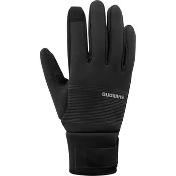 2021 Model SHIMANO Cycling Gloves Windbreak Thermal Gloves BLACK Estimated hand circumference M size 20.3cm ~ 22.9cm чёрный