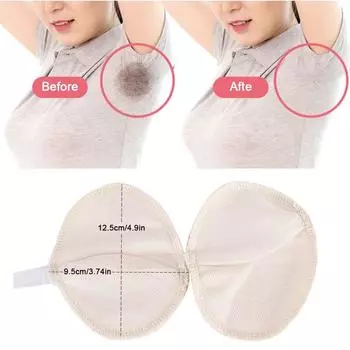 2021 модные новые 3 пары подушечек для подмышек, мягкие моющиеся невидимые подушки, многоразовая защита бежевый