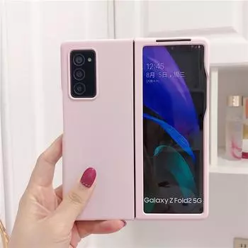 2021 модный глянцевый многоцветный чехол для Samsung Galaxy Z Fold 2 W21, антидетонационный роскошный чехол для Fold2 F9160 чистый