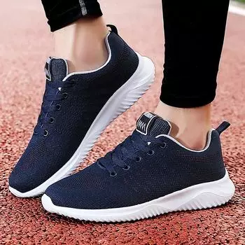 2021 Мужская обувь Fly-Woven Air Cushion Shoes Мужские амортизирующие кроссовки для бега Мужская спортивная обувь Повседневная сетчатая обувь большого размера 39