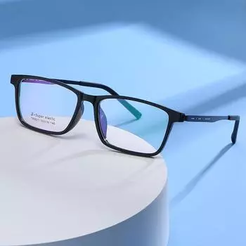 2021 New Tr90 Anti-Blue Light Full Frame Glasses Flat Mirror, Transparent And Comfortable Square Glasses Frame