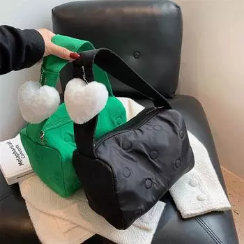 2021 Новая повседневная легкая сумка Boston Pillow, универсальная модная сумка-мессенджер белый