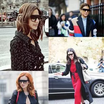 2021 новые модные классические солнцезащитные очки для женщин, большие солнцезащитные очки с градуировкой, винтажные женские дизайнерские роскошные солнцезащитные очки UV400