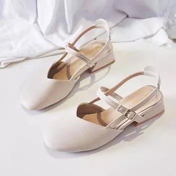 2021 новые модные женские сандалии на танкетке, корейская летняя повседневная прогулочная обувь 35 бежевый