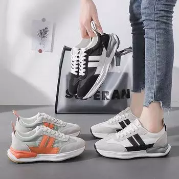 2021 новые мужские туфли Форрест Гамп, женская повседневная обувь, старая обувь, дышащая спортивная обувь для пар 35 чёрный