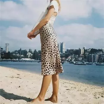 2021 Осень Ретро Тонкий Повседневный Юбка С Высокой Талией Для Женщин Small