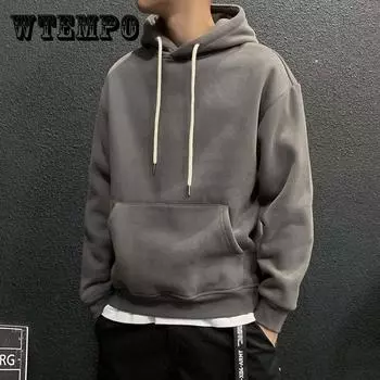 2021 осенний новый свитер с капюшоном, мужской свободный мужской повседневный однотонный пиджак большого размера XXXL