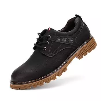 2021 Spring and Autumn Tooling Shoes Men s Korean Edition Trendy New Men s Shoes Casual Shoes Versatile Big Head Leather Shoes 2025 39