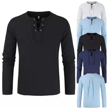 2021 Весна Лето Повседневная мода Хлопок Лен Сплошной цвет с длинным рукавом XXXL чёрный