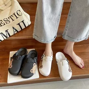 2021 Women s Outdoor & Indoor Soft-Feel Cotton Slippers - Thick Sole, Hole Design for Home & Bathroom Use 36/37