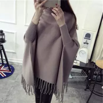 2021 женские женские свитера с запахом и качелями, зимняя куртка для отдыха с длинными рукавами, длинные топы One Size серый