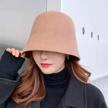 2021 зимняя рыболовная шляпа-ведро для женщин и девочек, универсальная шерстяная панама для рыбалки, осенняя мягкая теплая шапка для отдыха на природе, Femme Hiver