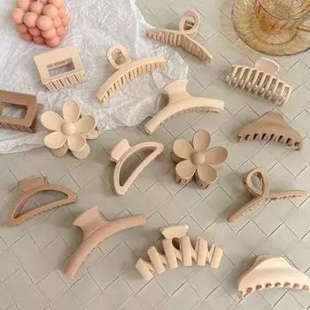 2022 большой хвост акулы, коготь для женщин, корейские густые волосы, однотонная шпилька, заколка для волос в виде краба, заколки, аксессуары для волос