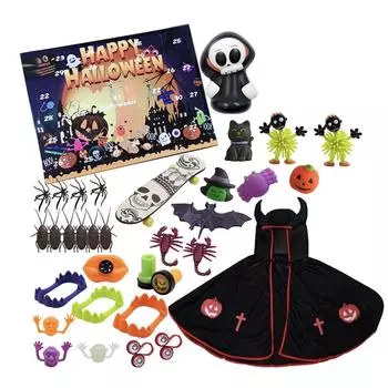 2022 Хэллоуин Обратный отсчет Адвент-календарь Ручная слеза Детская вечеринка Декомпрессия DIY Набор игрушек One Size