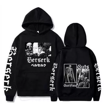 2022 Hot Japan Anime Berserk Hoodies XS хаки