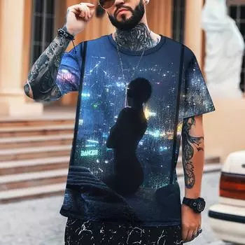 2022 игровой диджей музыкант певица 3D печать мужская футболка уличный хип-хоп высококачественная ткань круглый вырез топ большой размер S-5XL XS