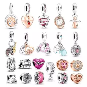 2022 Ювелирные изделия для женщин DIY Серебряные Подвески Бусины 925 Изготовление подходят Оригинальные Стерлингового Серебра Роскошные Подарки Бусины