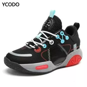 2022 модные детские удобные баскетбольные кроссовки, спортивные кроссовки, кроссовки, детская обувь 40