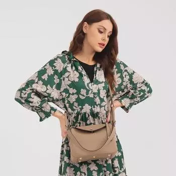 2022 New Style Lychee Grain PU Leather Doctor Shoulder Handbag