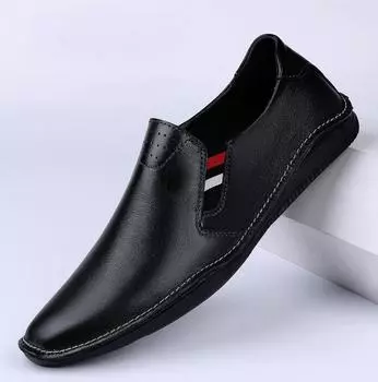 2022 Новейшие мужские повседневные туфли из натуральной коровьей кожи, мужские лоферы, мокасины, балетки для мужчин, слипоны, деловая мужская обувь, обувь для вождения 43