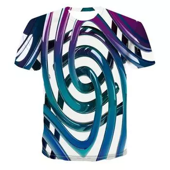 2022 Новая летняя мужская 3D футболка Повседневная с короткими рукавами и круглым вырезом Модная забавная футболка с принтом Мужская и женская футболка Высокого качества S