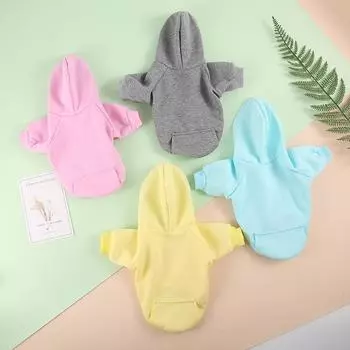 2022 Новая одежда для собак Winer, чистый дизайн, толстовка с капюшоном для кошек и собак, осенне-зимнее пальто для собак, куртка для щенков, чихуахау, одежда для домашних животных, Ropa Perro, мопс XS 0-1.5KG чёрный