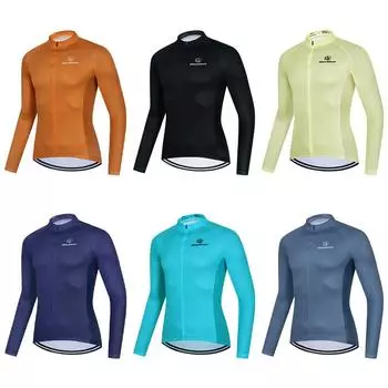 2022 Новая велосипедная одежда с длинными рукавами, весенне-осенняя солнцезащитная рубашка с круглым вырезом, быстросохнущий дорожный автомобиль, дышащая спортивная одежда для горного велосипеда S