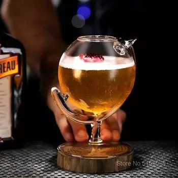 2022 Новейший глобус, коктейльная чашка для бара, вечеринки, сделай сам, микс, бокал для вина, ресторан, молекулярная гастрономия, контейнер для смузи, напитки, стеклянная посуда Globe Cocktail Cup 330ml