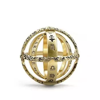 2022 Новое раскладное кольцо для влюбленных пар, ювелирные изделия, винтажные астрономические кольца с шарами, креативные сложные вращающиеся космические подарки для девушек, тренд, уникальный 11 серебряный