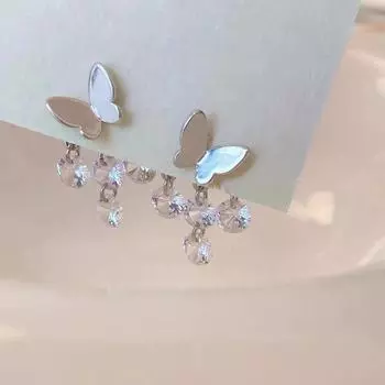 2022 Новые креативные серьги, модный дизайн, смысл, супер фея, Золотая бабочка, серьги с кисточками, женский темперамент, свадебные украшения, подарки