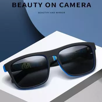 2022 новые модные мужские солнцезащитные очки, поляризационные солнцезащитные очки, мужские, классический дизайн, зеркальные квадратные женские солнцезащитные очки