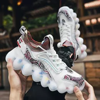 2022 Новые повседневные мужские кроссовки, модные мужские кроссовки для бега Flying Line, повседневная обувь, кроссовки 39 бежевый