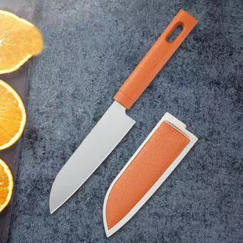 2022 Новый дизайн, креативный бытовой нож для фруктов из нержавеющей стали, пластиковая нескользящая ручка, кухонная овощечистка, желтая коробка, кухонные инструменты 1 Pcs