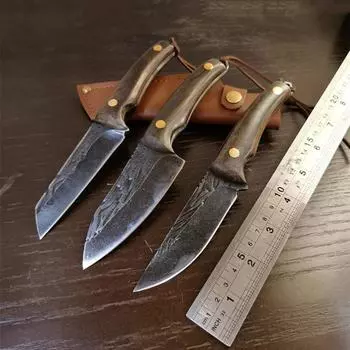 2022 Новый дизайн, монгольский нож, нож для еды баранины, нож из нержавеющей стали, нож для фруктов, тибетский нож для резки мяса With Cover