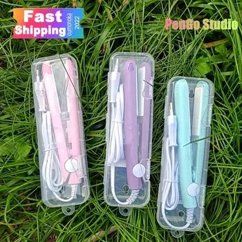 2022 Новый утюжок для завивки волос, щетка для выпрямления волос, горячая расческа, щипцы для завивки волос, щипцы для завивки волос, профессиональный утюжок для выпрямления волос EU-no box розовый