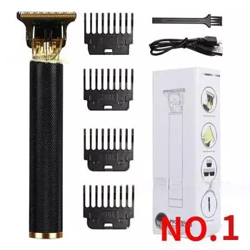2022 Обновленная машинка для стрижки волос с беспроводной зарядкой через USB, парикмахерский набор, мужская бритва с Т-образным лезвием, триммер для парикмахерской Hair clipper NO.4