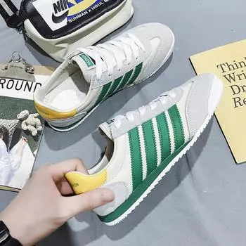 2022 Осень Зеленые Тройные Плоские Ретро Туфли Мужские Кроссовки Повседневные Эспадрильи Легкие Низкие Кроссовки Мужские Вулканизированные Туфли Bambas Hombre 39