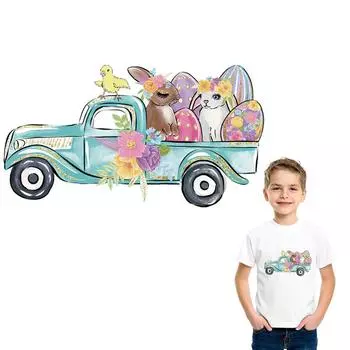 2022 Пасхальные значки для одежды, нашивки, футболки, джинсы, наклейки A-уровня, моющиеся нашивки, термопереносные железные нашивки