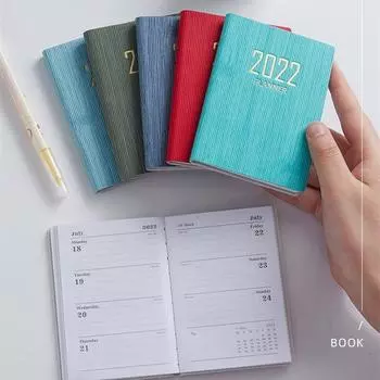 2022 План-книга 365days A7 Ежедневный план Блокнот Планировщик Английский Повестка дня Ежемесячный план Еженедельный план Блокнот Цели Планировщик Книги A7 небесно-голубой