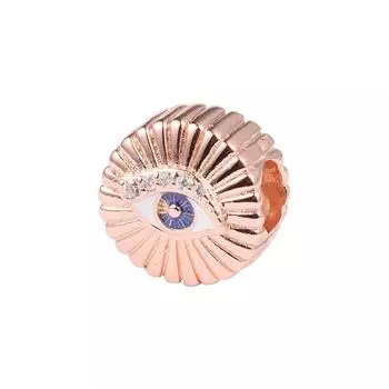 2022 подарок на день Святого Валентина, стерлинговое серебро 925 пробы, сверкающее всевидящее око, подходит для европейских браслетов, бусины «сделай сам», для изготовления ювелирных изделий