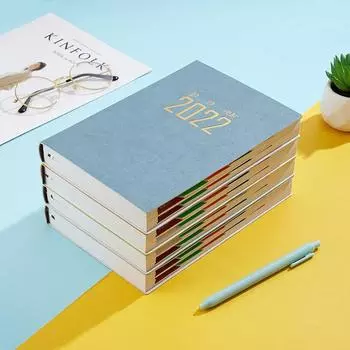 2022 Schedule This A5 Efficiency Manual 365 Daily Plan This Time Management Manual Notebook чёрный