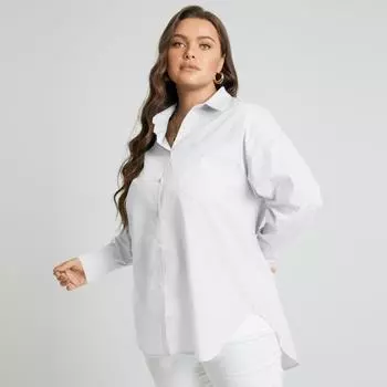 2022 Весенние тонкие женские модные асимметричные топы OL с большими лацканами, повседневные однотонные свободные рубашки с длинными рукавами и пуговицами, блузка больших размеров FZH 5XL красный