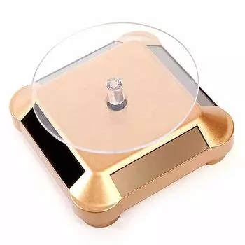 2022 Вращающийся на 360 градусов поворотный стенд для ювелирных изделий с солнечной батареей