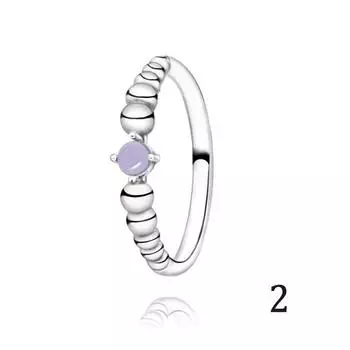 2022 весенние новые подлинные кольца из стерлингового серебра 100% 925 пробы с камнем, кольцо из бисера для женщин, помолвки, юбилей, ювелирные изделия своими руками 7