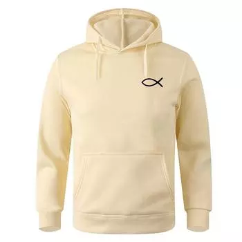 2022 весна-зима мужская толстовка Christian JESUS fish толстовки высокого качества брендовый пуловер теплая флисовая толстовка повседневная уличная одежда S хаки