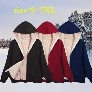 2022 зимнее пальто, женская мода, плюшевый свитер больших размеров с капюшоном, плюшевое пальто, удобная теплая хлопковая одежда S чёрный