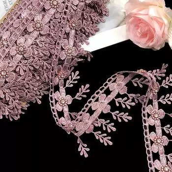 2023 1 шт. 7 м ручной работы из бисера кружево Diy занавеска из бисера Cheongsam Hanfu аксессуары кулон кисточка жемчужная лента 7.5cm/7.5 yards