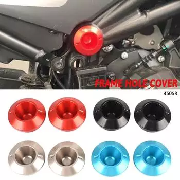 2023 2024 ДЛЯ CFMOTO CF MOTO 450SR 2022 450 SR 22-24 мотоциклетная вставка с отверстием в раме, резная декоративная крышка, комплект заглушек, качели чёрный